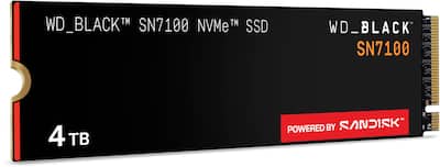 WD BLACK SN7100 4TB Internal SSD Gen 4 x4 NVMe WDBELG0040BBK-WRSN WD BLACK SN7100 4TB Internal SSD Gen 4 x4 NVMe WDBELG0040BBK-WRSN