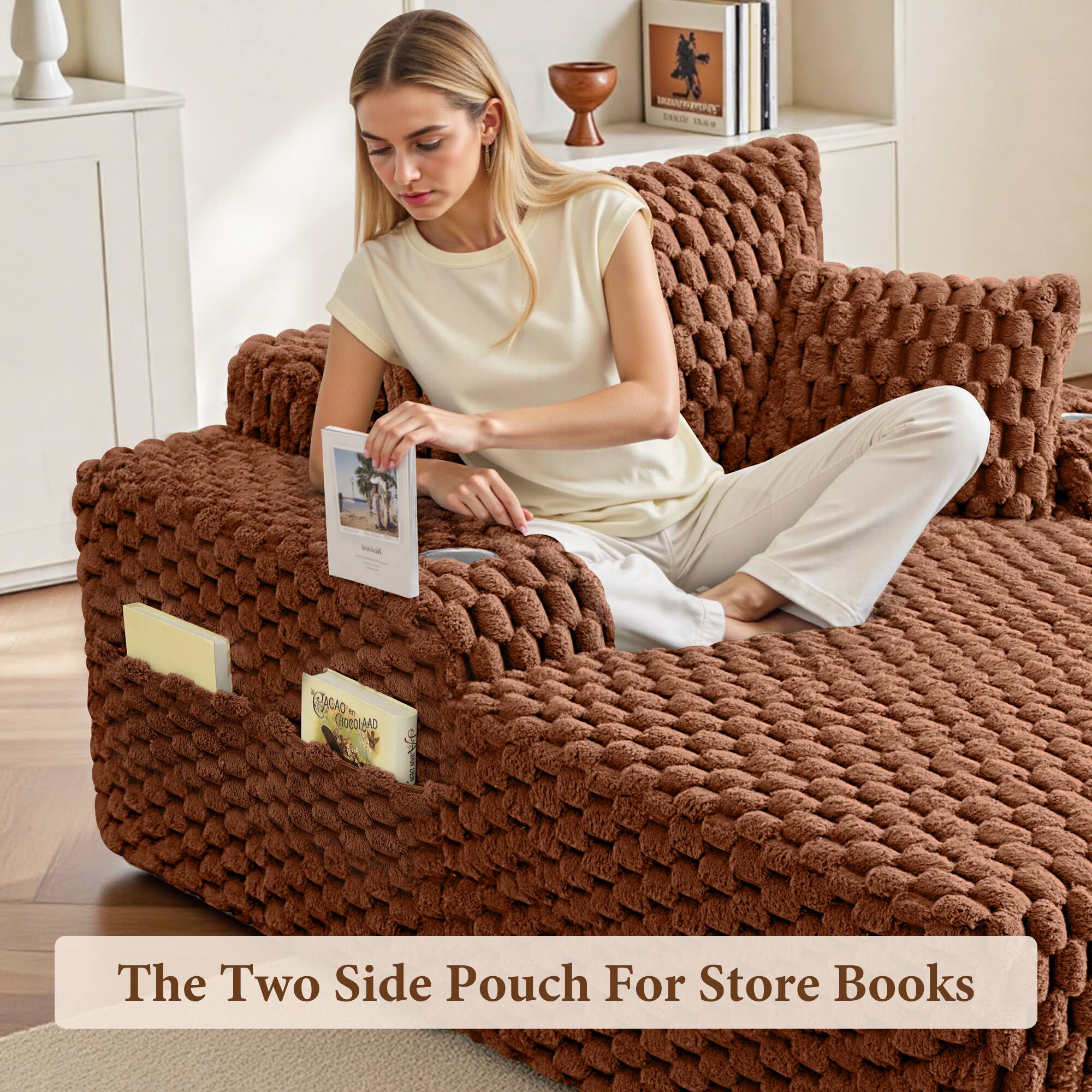 The Two Side Pouch For Store Books