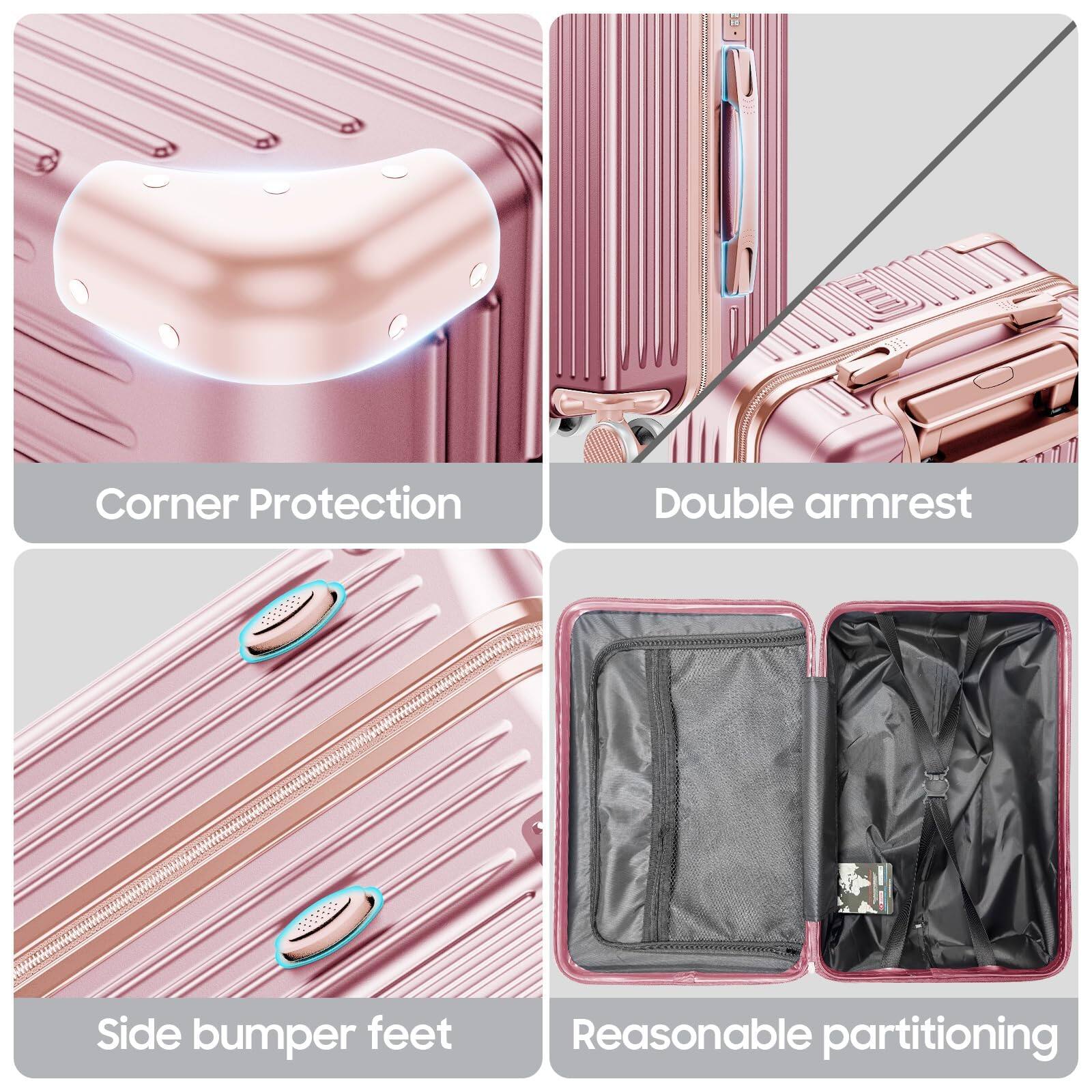 - Corner Protection
- Double armrest
- Side bumper feet
- Reasonable partitioning