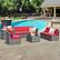 Alt View 1. Costway - 8 PCS Wicker Sofa Rattan Furniture Set Patio Furniture w/ Storage Table - Red.