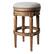 Front. Maven Lane - 31" Pullman Backless Bar Stool In Weathered Oak Finish With Fabric Upholstery - Weathered Oak.