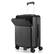 Left. Sugift - Modern 20″ Carry On Luggage with Front Pocket, TSA Lock, Spinner Wheels, and Organized Interior - Grey.
