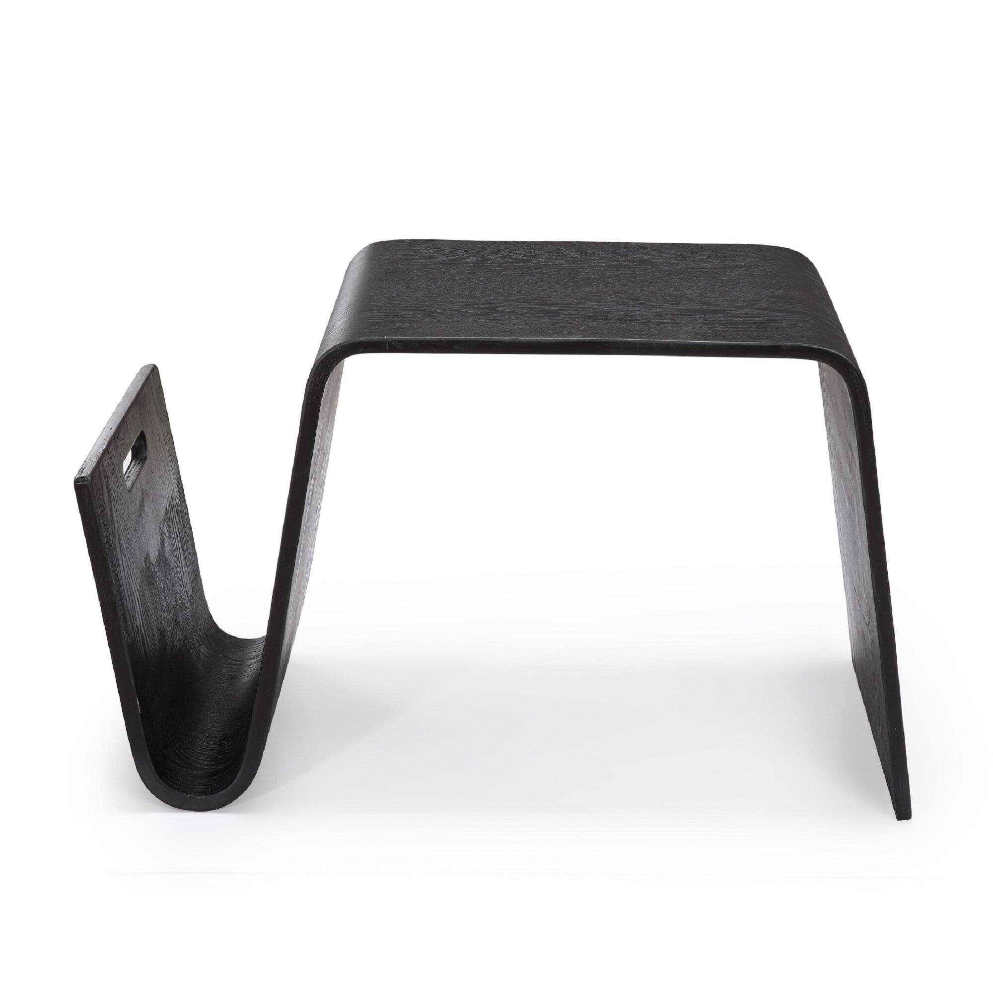 Back. Manhattan Comfort - Brookside Mid-Century Modern End Table - Black.