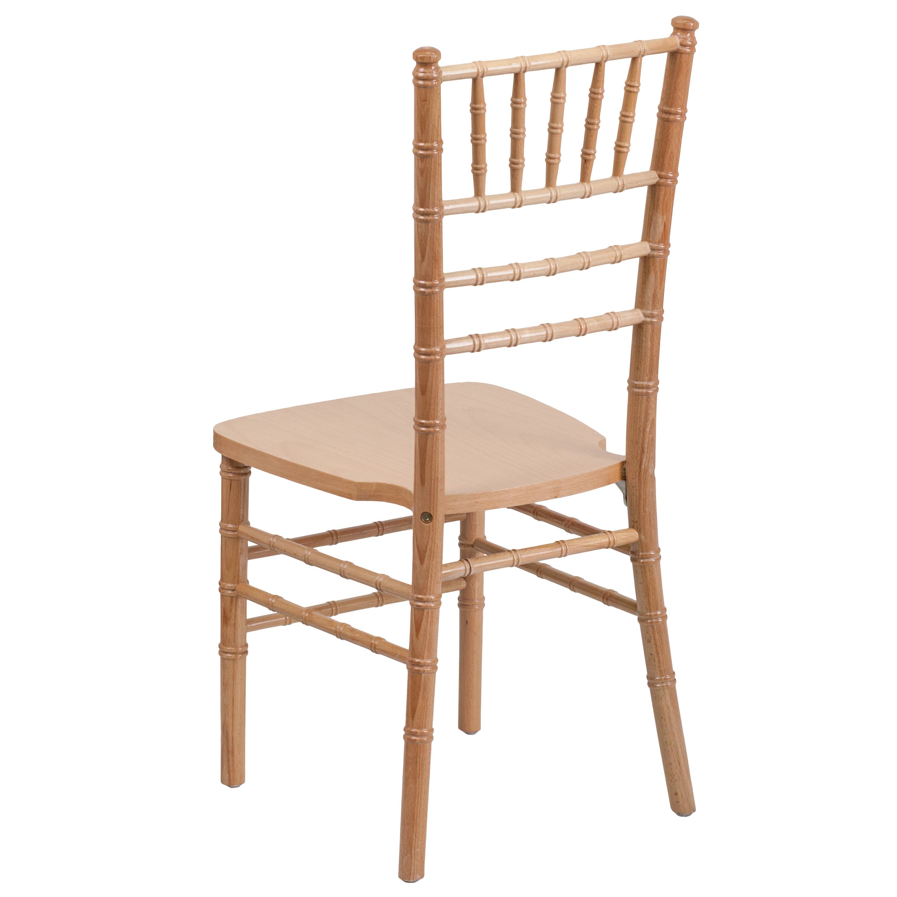 Alt View 5. Emma + Oliver - Wedding & Event Wood Chiavari Dining Chair - Natural.