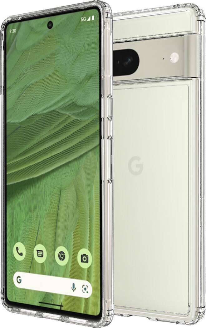 Alt View 11. SaharaCase - Hybrid-Flex Hard Shell Case for Google Pixel 7 - Clear.