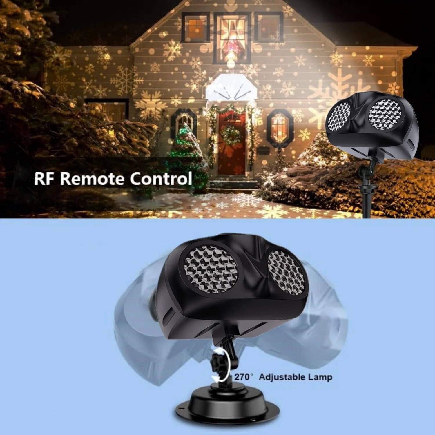 RF Remote Control  
270° Adjustable Lamp