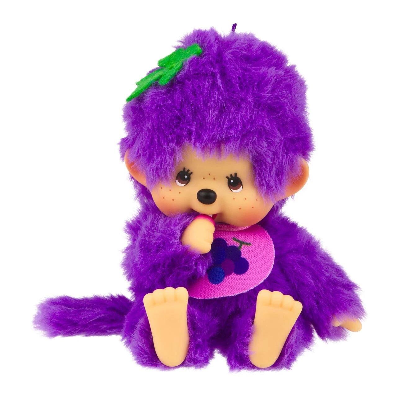 Alt View 1. Monchhichi - Sekiguchi Monchhichi Fruit Color Plush Doll - Grape Purple.