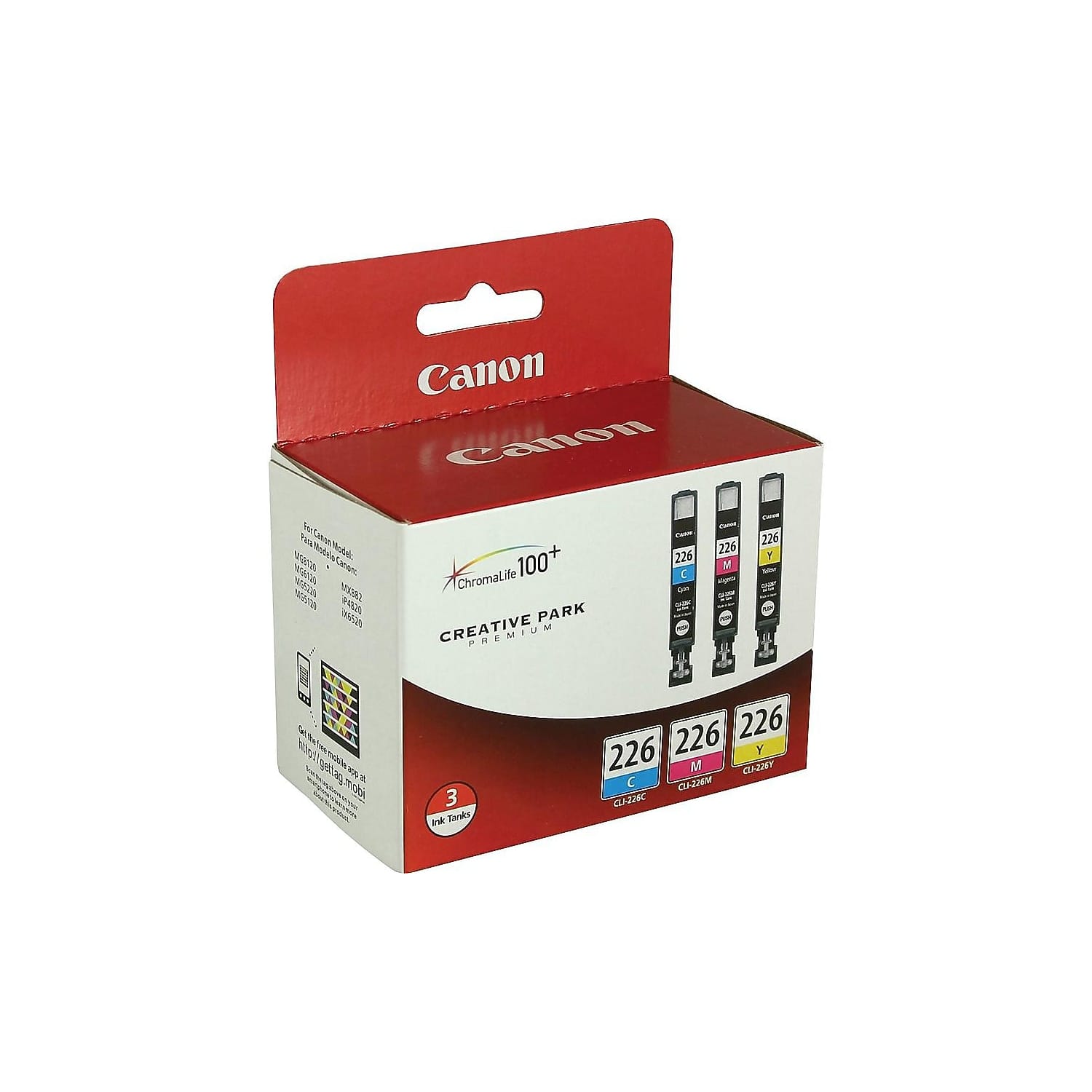 Canon - 226 Standard Yield Ink Cartridge, 3/Pack (4547B005) - Cyan | Magenta | Yellow
