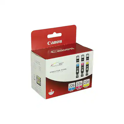 Canon
ChromaLife 100+
CREATIVE PARK
226 C
226 M
226 Y
3 Ink Tanks
CL-226C
CL-226M
CL-226Y