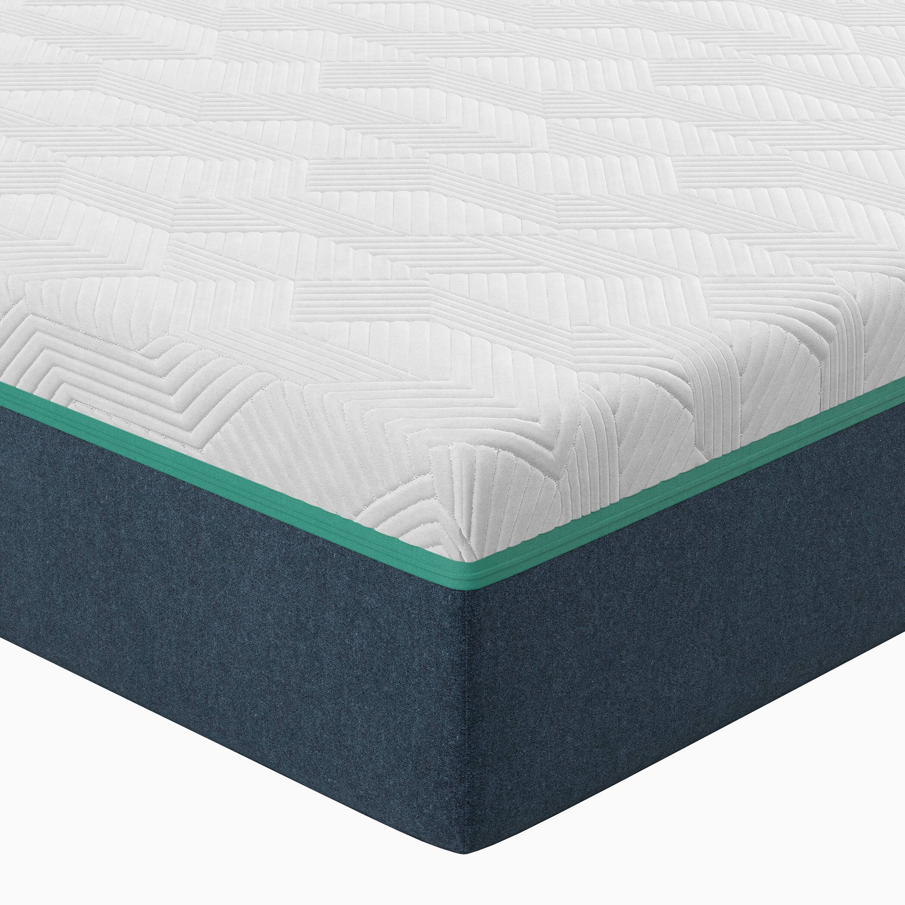 Alt View 2. Nautica - 10” Invigorate Memory Foam Mattress - WHITE/GREY.