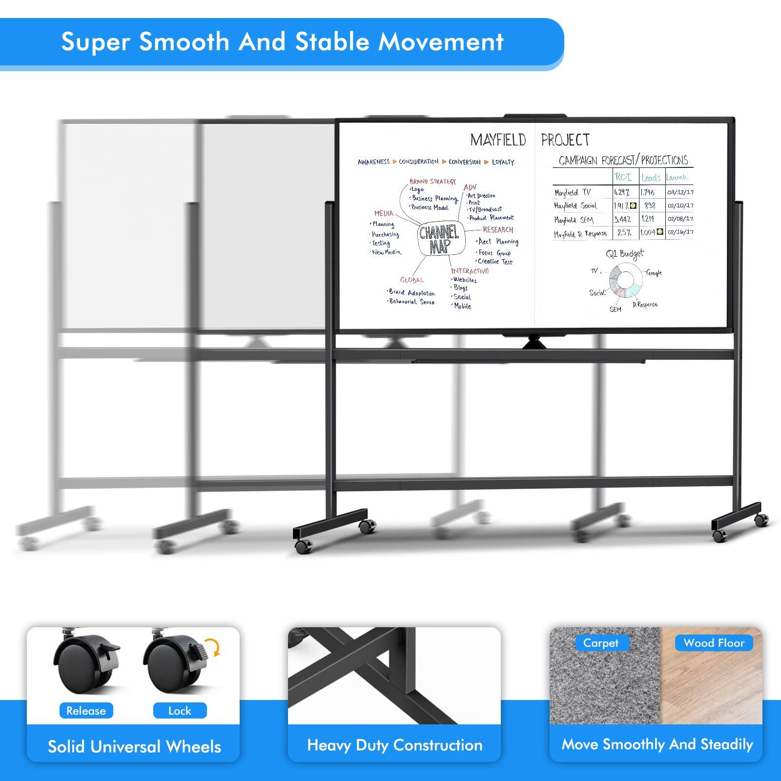Super Smooth And Stable Movement

MAYFIELD PROJECT

CONVERSION
CONVERSION
LOYALTY

CAMPAIGN FORECAST/ PROJECTIONS

MAYFIELD TV
ROI: 2.07
Leads: 1,297
Launch: 06/12/21

MAYFIELD Social
ROI: 1.01
Leads: 398
Launch: 06/12/21

MAYFIELD SEM
ROI: 2.57
Leads: 1,129
Launch: 06/12/21

MAYFIELD Email
ROI: 2.57
Leads: 1,129
Launch: 06/12/21

Q1 Budget

MEDIA STRATEGY
- Planning
- Purchasing
- Media Buying
- Media Planning

CHANNEL MAP
- TV
- Social
- SEM
- Email

RESEARCH
- Focus Group
- Creating Test

GLOBAL
- Behavioral Sense
- Social
- Mobile

Solid Universal Wheels
Heavy Duty Construction
Move Smoothly And Steadily

Carpet
Wood Floor