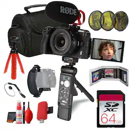 Nikon - Z30 Creator's Kit for Content Creators | Mirrorless Vlogging Camera Kit for YouTube Travel Video Streaming and Dai - Starter Bundle