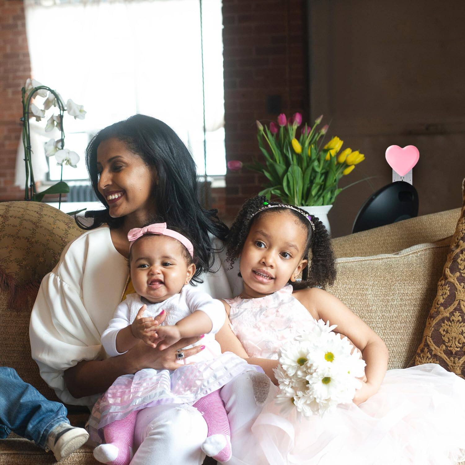 Alt View 2. MAGICAL RUBS - Night Lights Plug Into Wall Led Light For Cute Nightlight With Auto Dusk To Dawn Sensor Soft Warm Bedroom Bathroom... - 2Pack Pink.