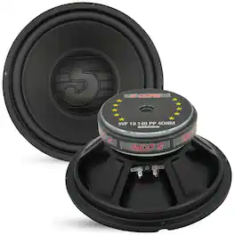 5 CORE - 10 Inch Woofer 300W Car Subwoofer 4Ohm Replacement Deep Sub w Poly Cone - Black