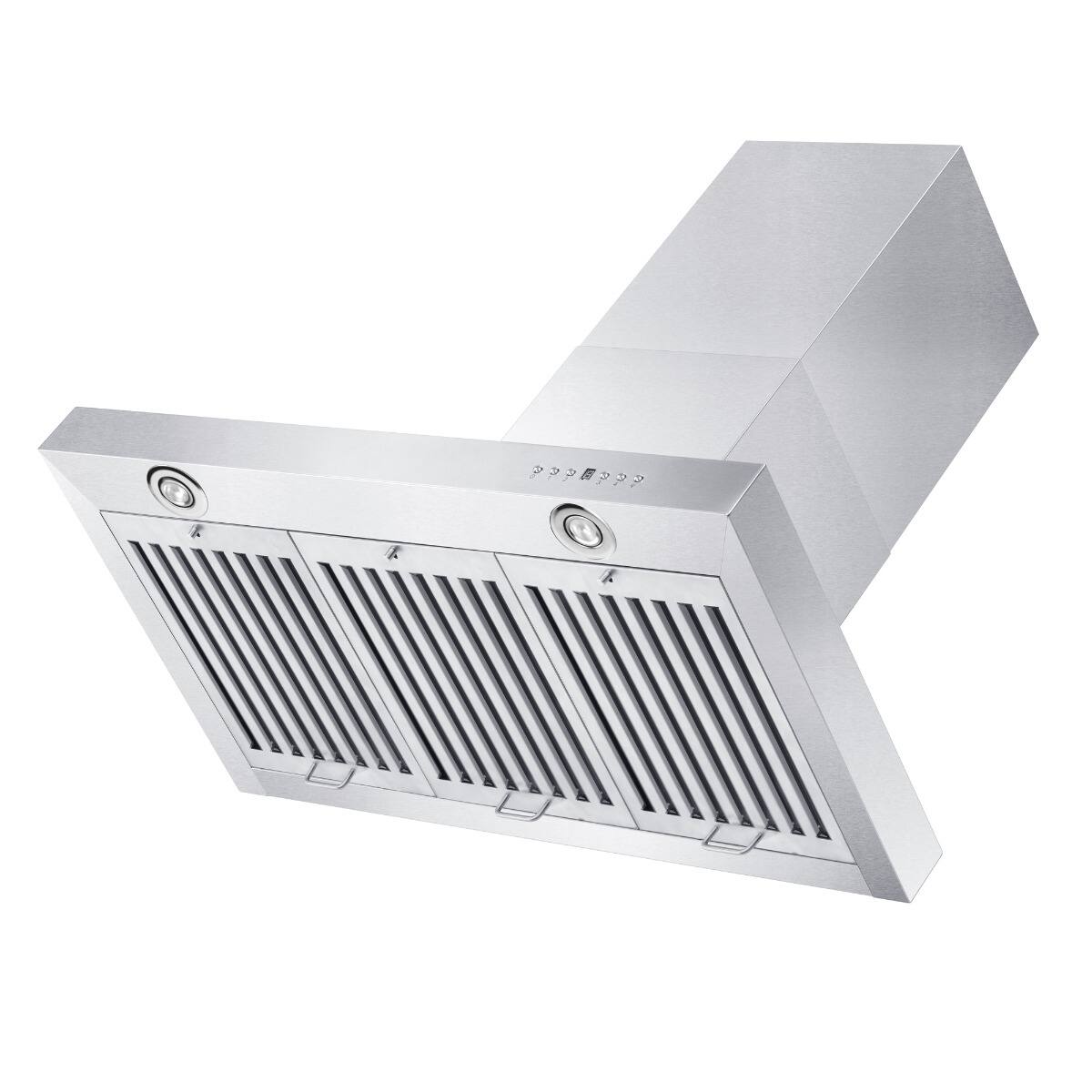 Alt View 11. ZLINE - ZLINE 48 in. Convertible Vent Wall Mount Range Hood in Stainless Steel (KE-48) - Stainless steel.