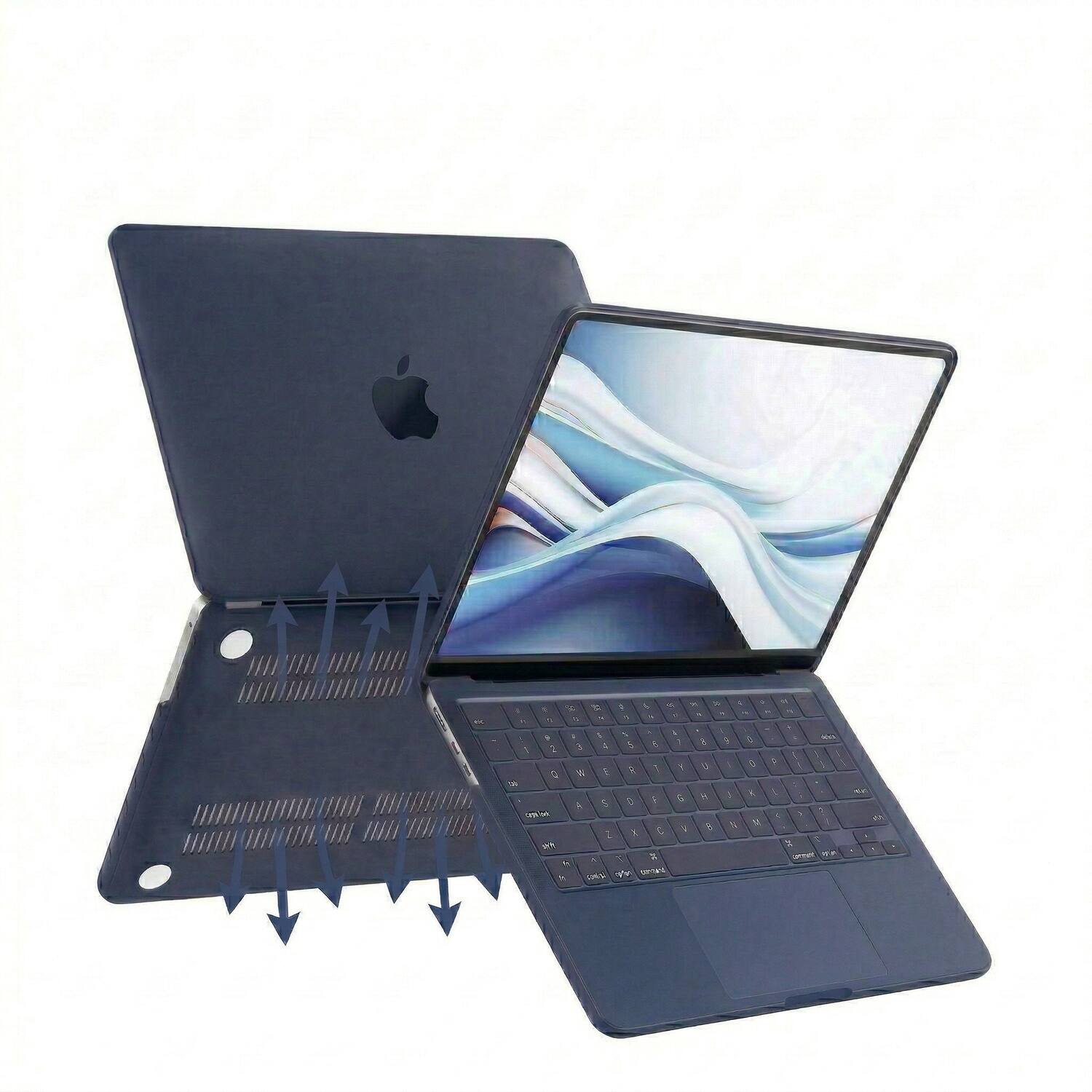 Angle. Techprotectus - TechProtectus Blue Case for MacBook Neo 13" (2026) - Blue.