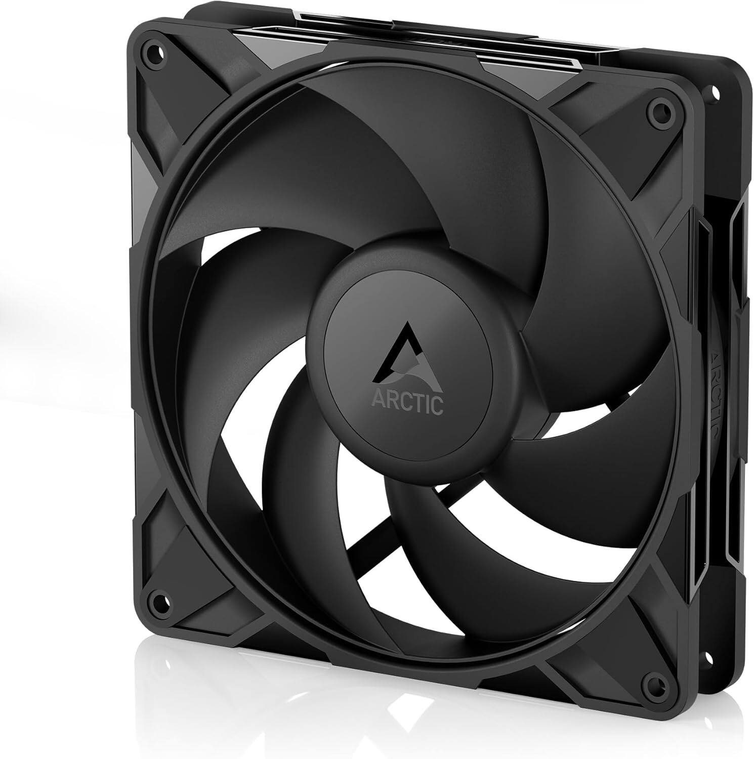 Front. Arctic - Arctic P14 Pro PST 140 mm PWM Fan w/ Y-Cable Splitter, 400-2500 RPM Fluid Dynamic Bearing, 4-Pin - Black - Black.