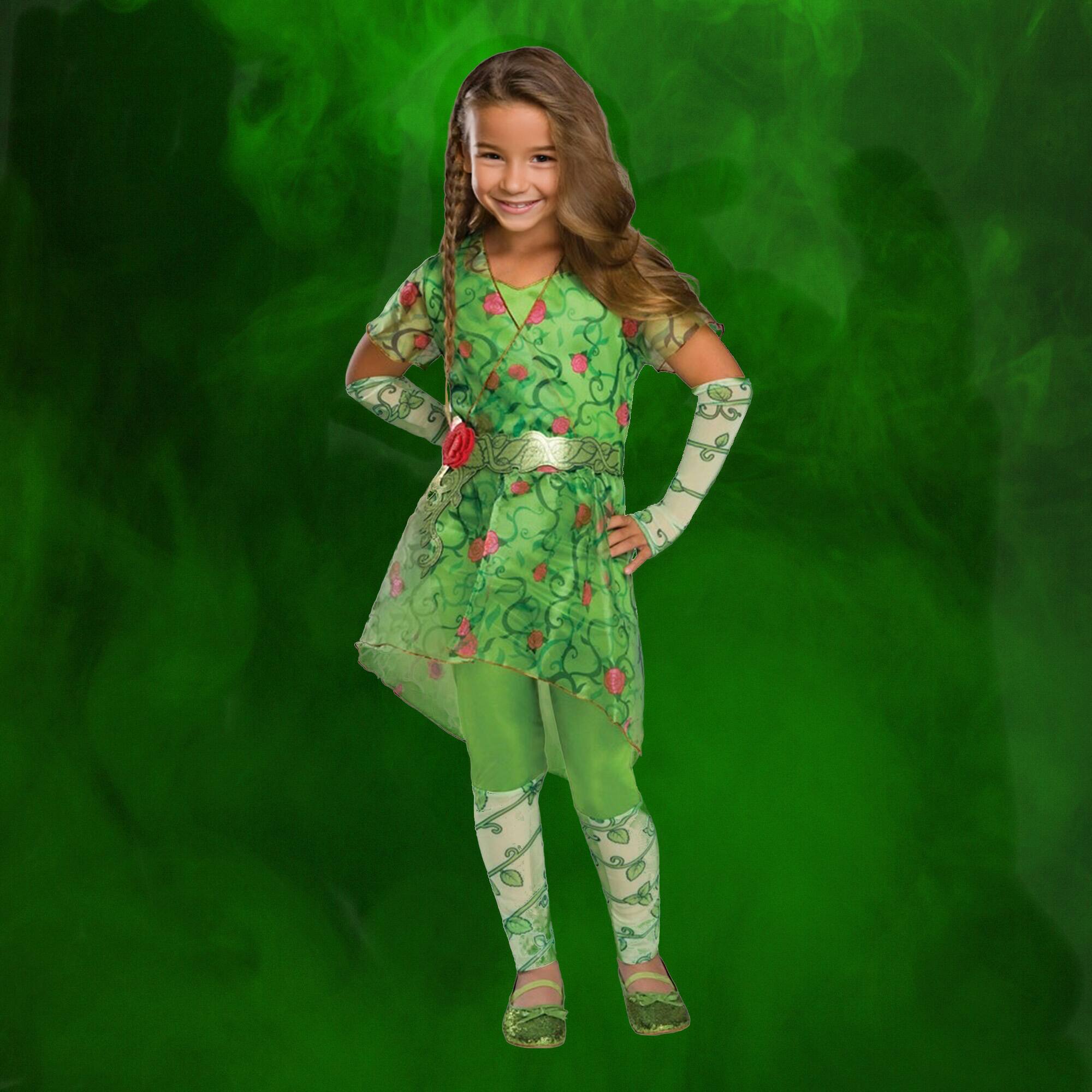Alt View 2. Rubies - Girl's Poison Ivy Children's Halloween Costume - Large 12-14 - Green.