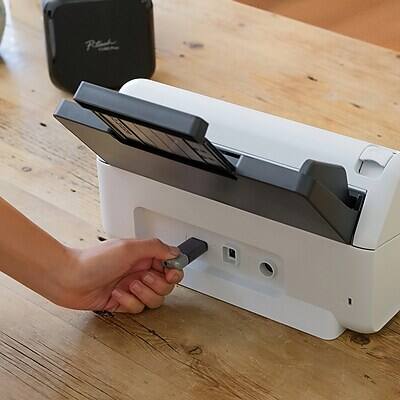 Alt View 7. Brother - Brother ADS3100 Duplex Document Scanner, Black/White - White.