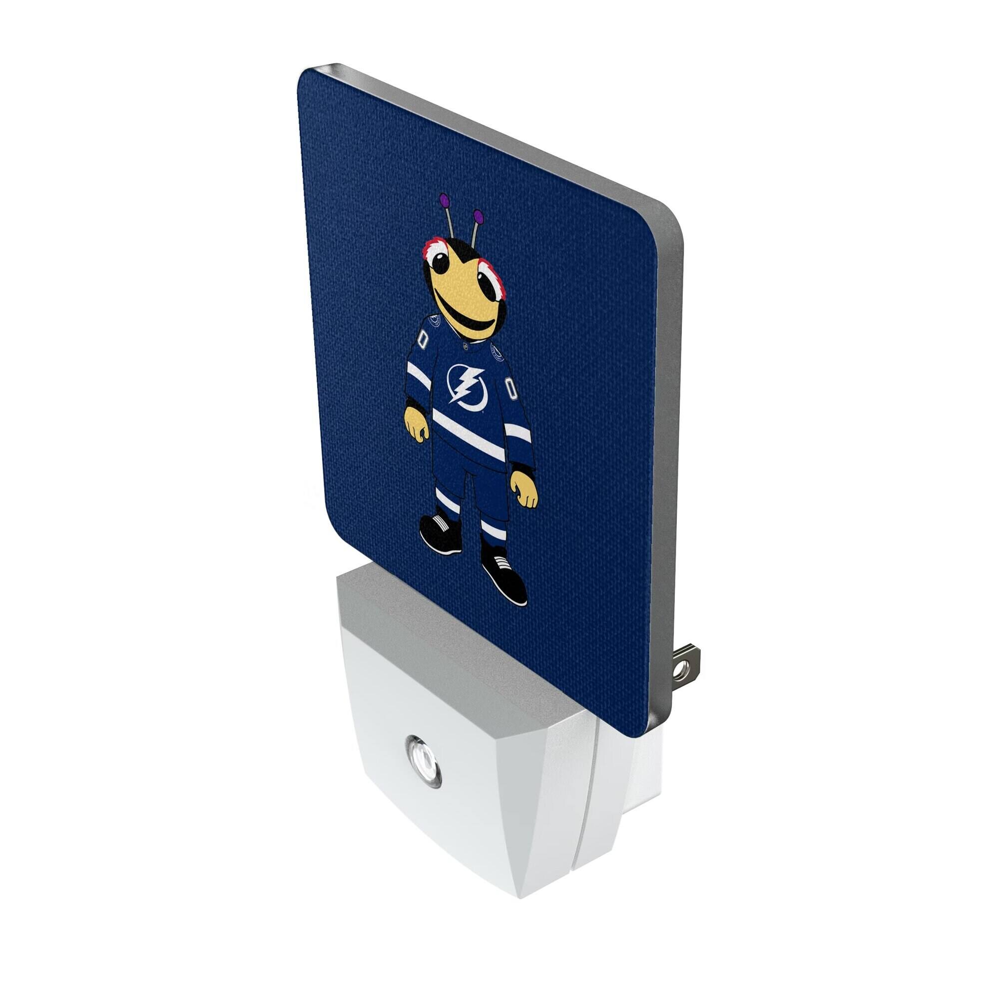 Alt View 1. Keyscaper - Tampa Bay Lightning 2-Pack Solid Design Mascot Nightlight Set - White.