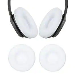 Unique Bargains - 2pcs Universal Wireless Ear Pads Replacement Cushions 3.1 Inch Soft High Density for Headphones Gaming - White