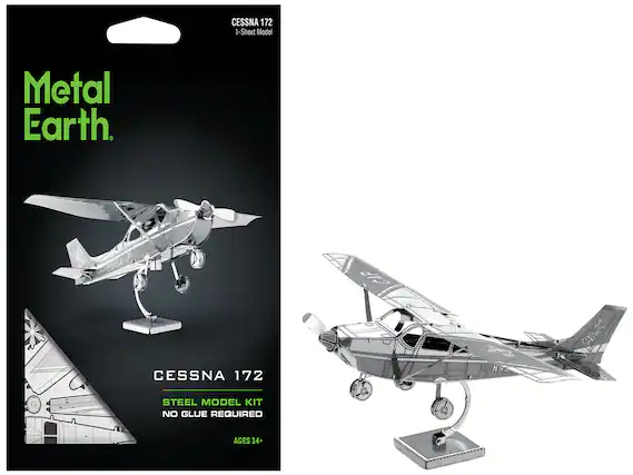 Metal Earth
CESSNA 172
1-Sheet Model
CESSNA 172
STEEL MODEL KIT
NO GLUE REQUIRED
AGES 14+