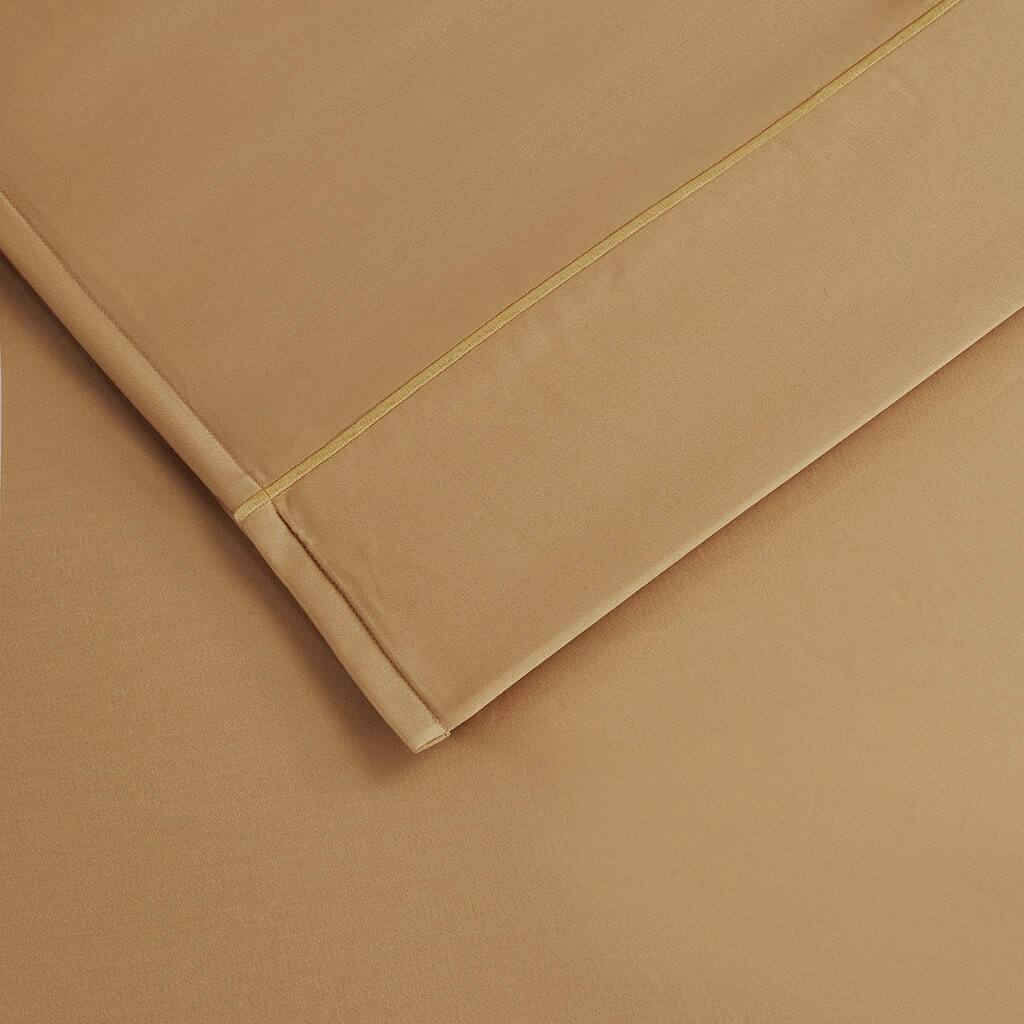 Alt View 5. Gracie Mills - Gracie Mills Noelia 600 Thread Count Cotton Sheet Set - Gold.