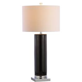 Jonathan Y - Dallas 31.5" Ceramic LED Table Lamp - Black/Chrome