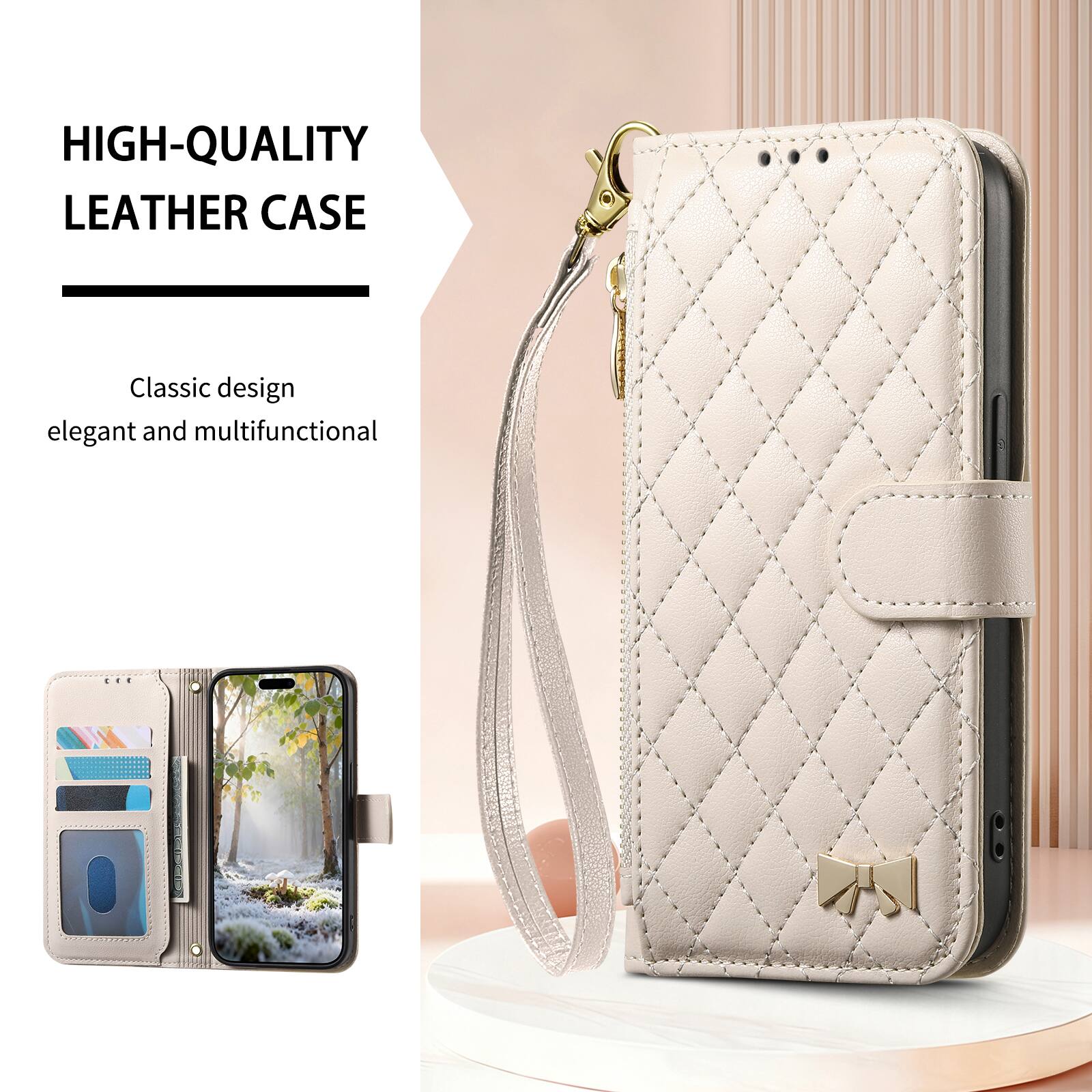 HIGH-QUALITY LEATHER CASE

Classic design elegant and multifunctional