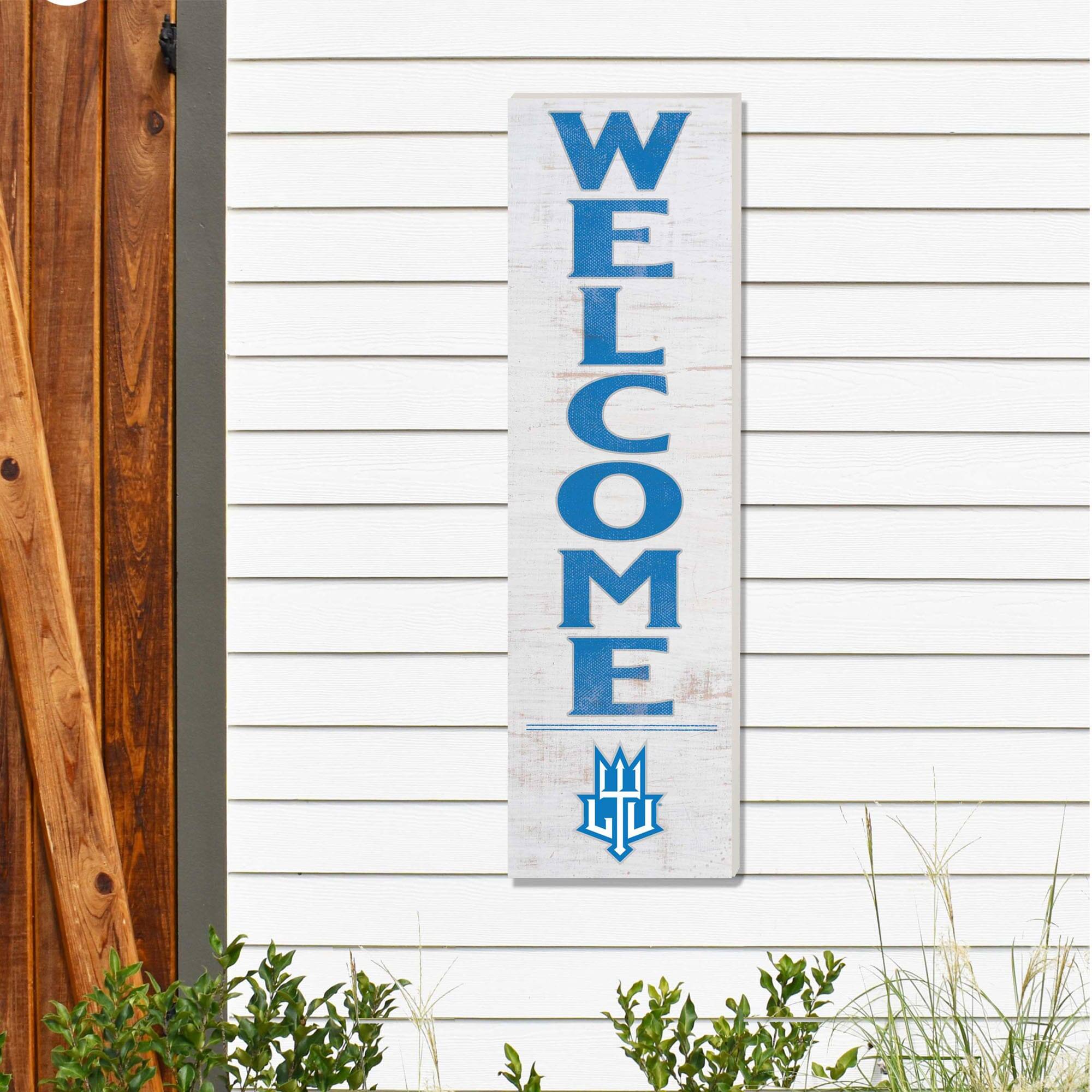 Alt View 1. Jardine - Lawrence Technological University Blue Devils 10'' x 35'' Indoor/Outdoor Welcome Sign - White.