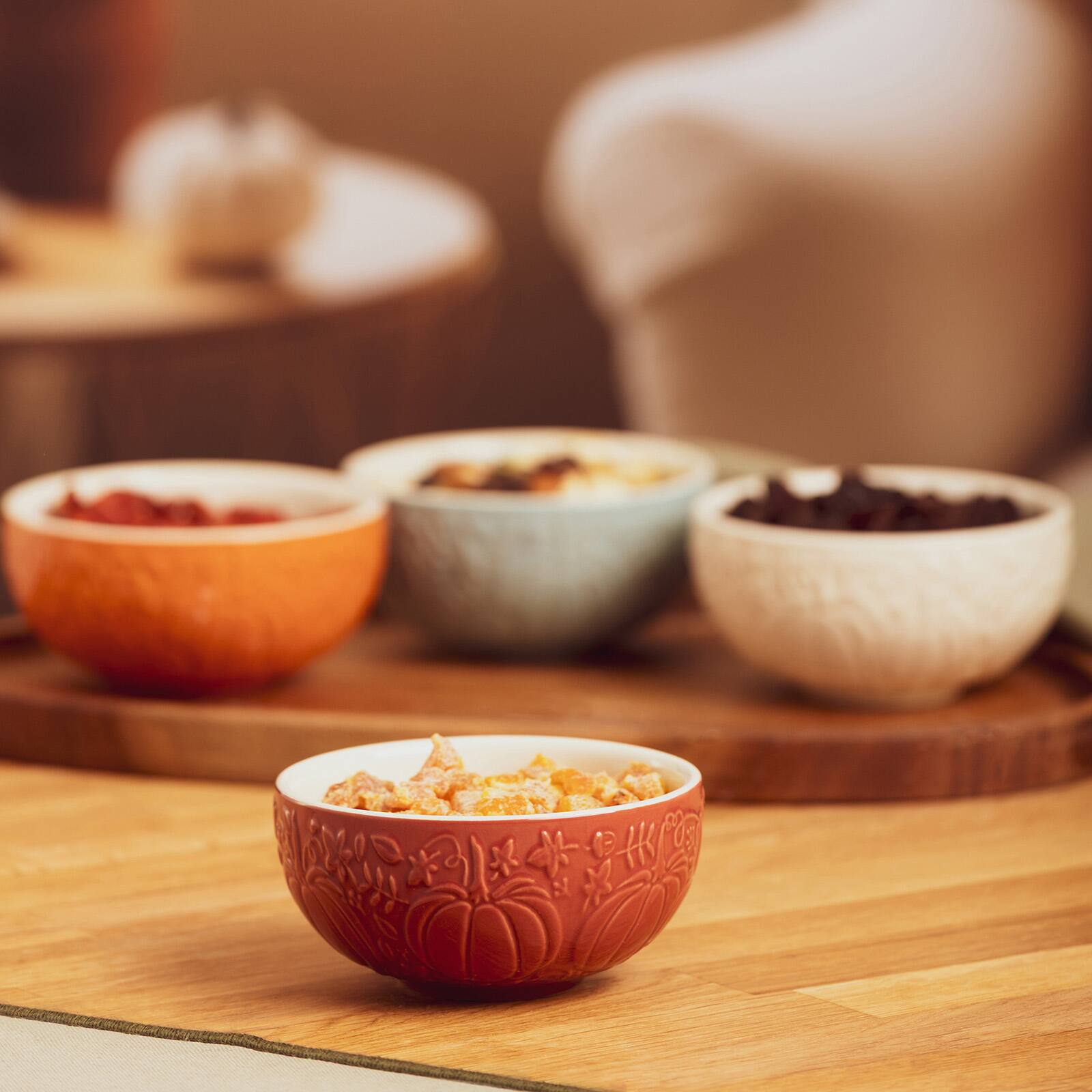 Alt View 6. Mason Cash - Home Set of 4 Mini Pumpkin Bowls, 5.9-Ounce - Multicolored.