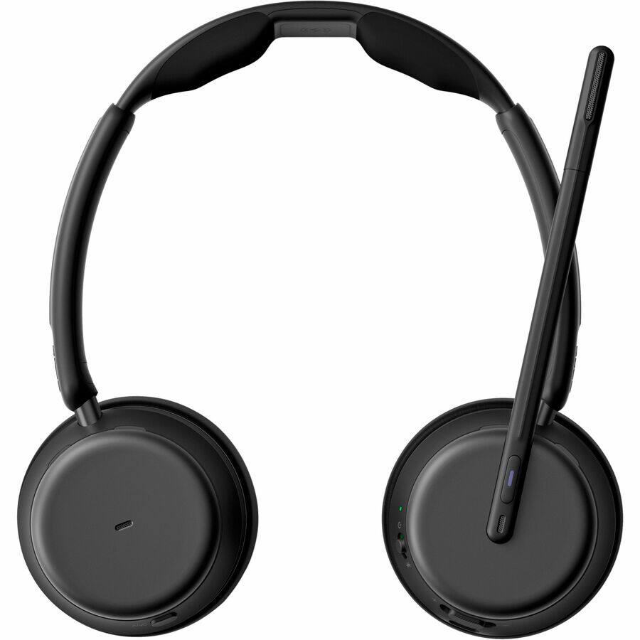 Alt View 7. EPOS - EPOS IMPACT 1061T Headset - Stereo - Wireless - Bluetooth - On-ear - Binaural - Circumaural - Noise Canceling - Unknown.