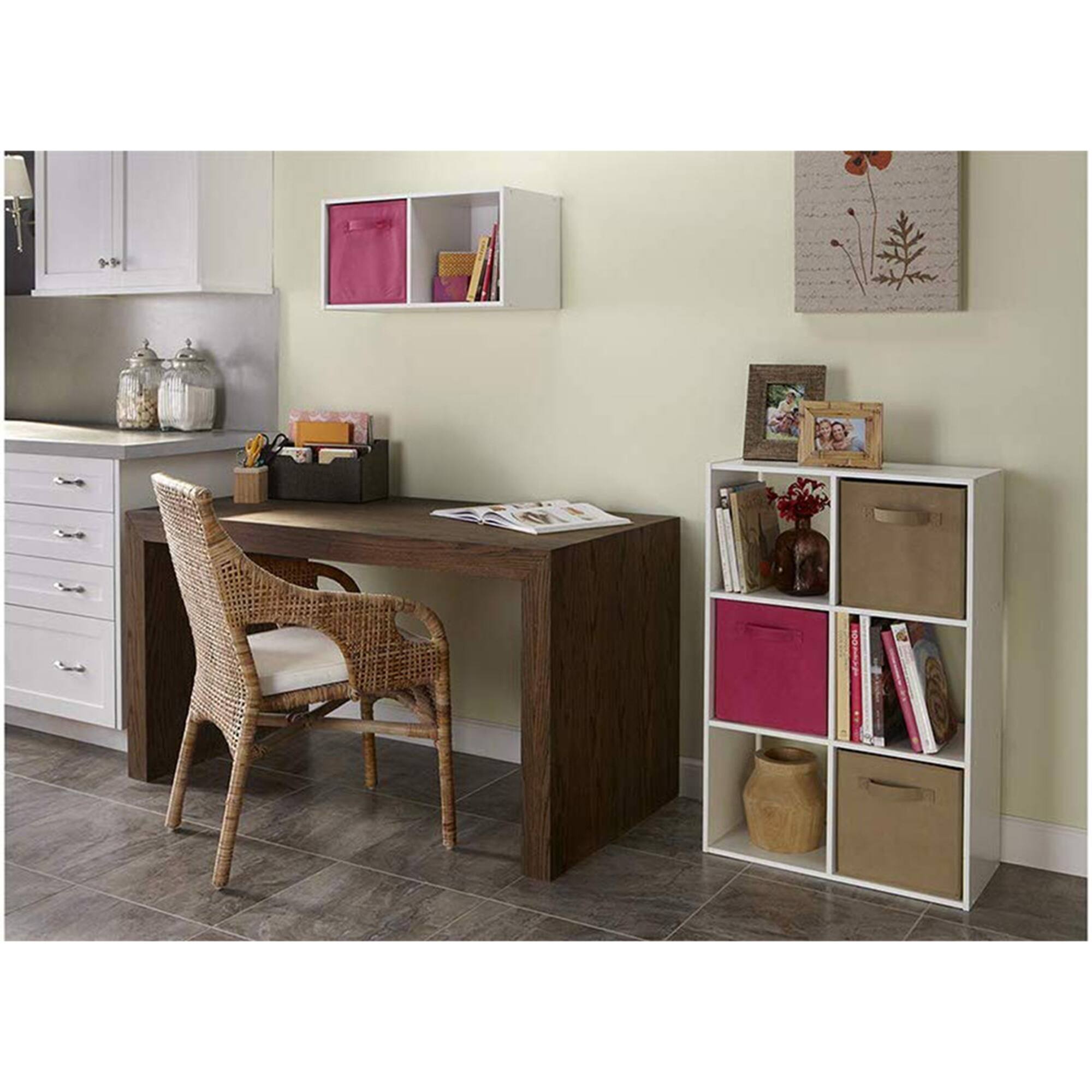 Alt View 4. ClosetMaid - Closetmaid Decorative Home 6-Cube Cubeicals Organizer Storage, White (2 Pack).