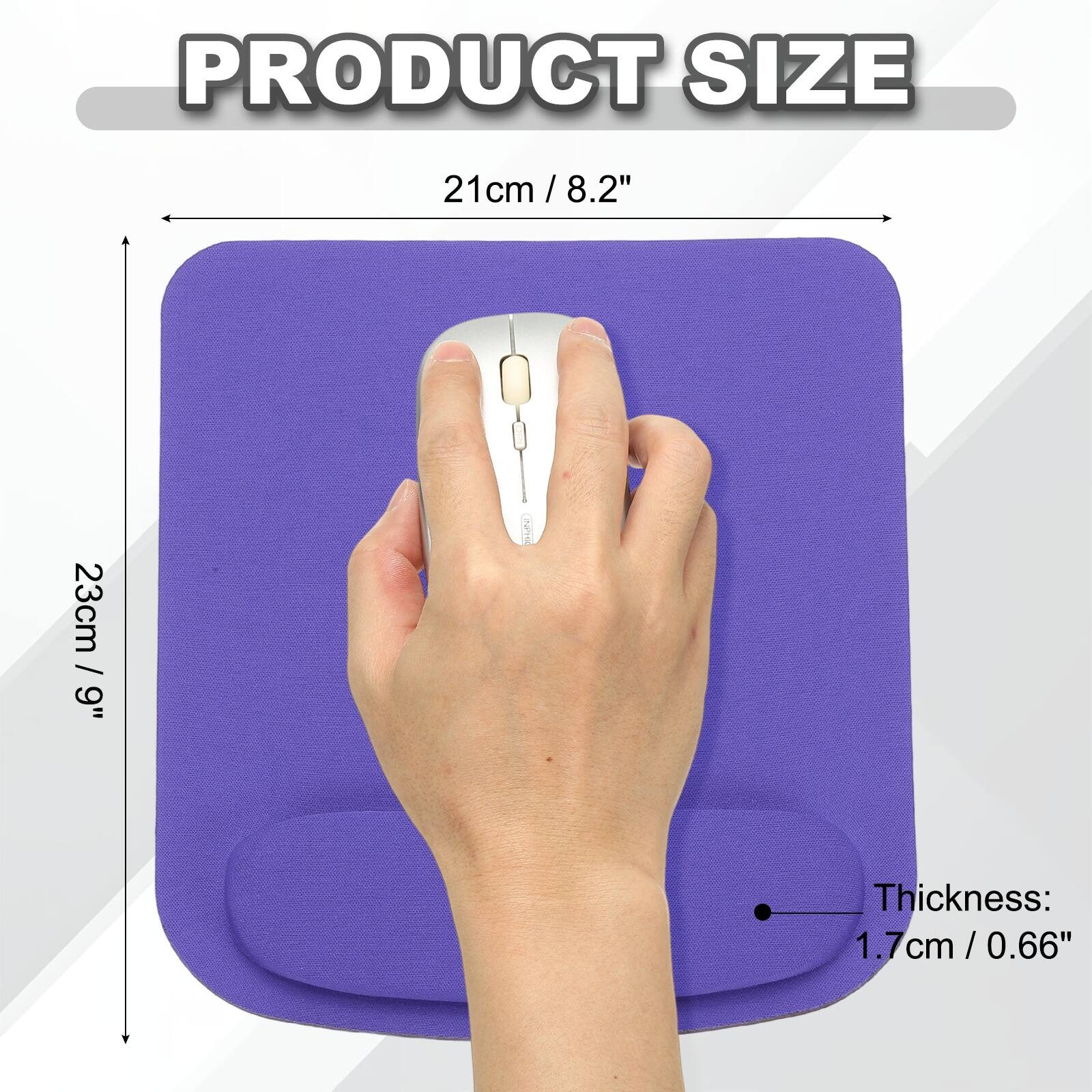 PRODUCT SIZE  
21cm / 8.2"  
23cm / 9"  
Thickness: 1.7cm / 0.66"