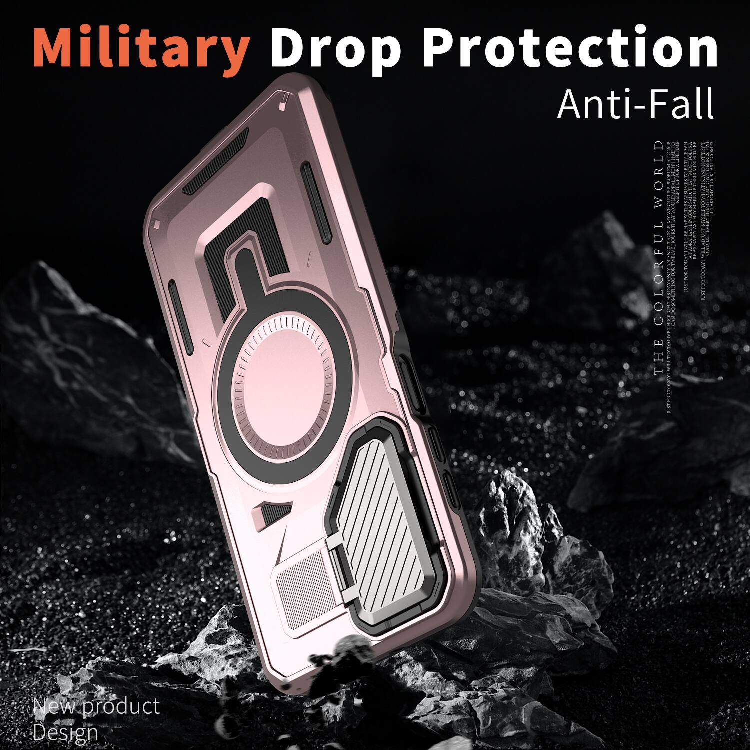 Military Drop Protection Anti-Fall

WORLD SERGER

INSPECT CREATOS CHANGE WILLS COLORFUL TODAY FOR TODAY JUST PUSH FOR THE TODAY TAPHOLAMETIMI SOCHE PLACE

New product Design