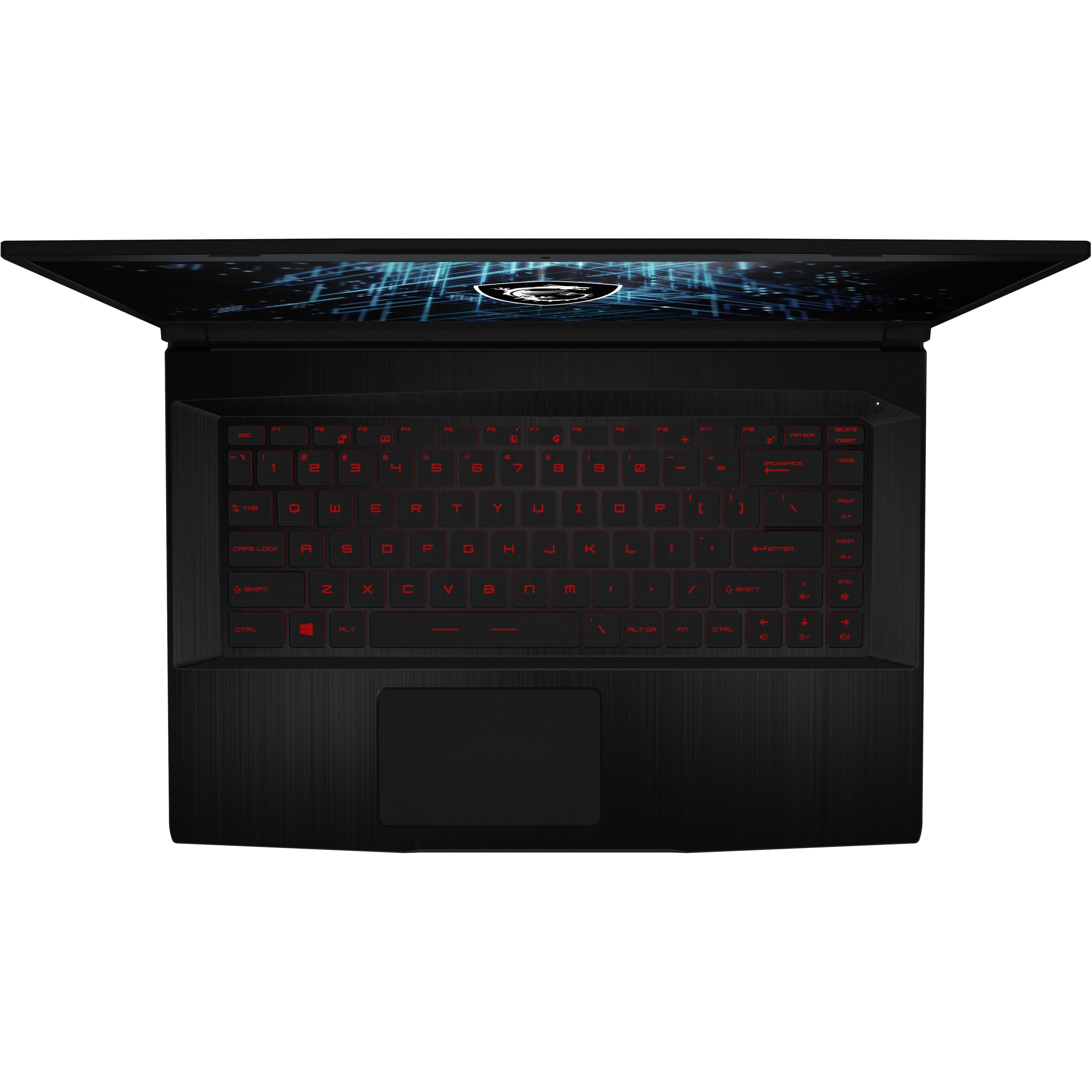 Alt View 21. MSI - Thin GF63 15.6" 144 Hz Gaming Laptop 1920 x 1080 (Full HD) - Intel 12th Gen Core i5 i5-12450H with 8GB Memory - Black.