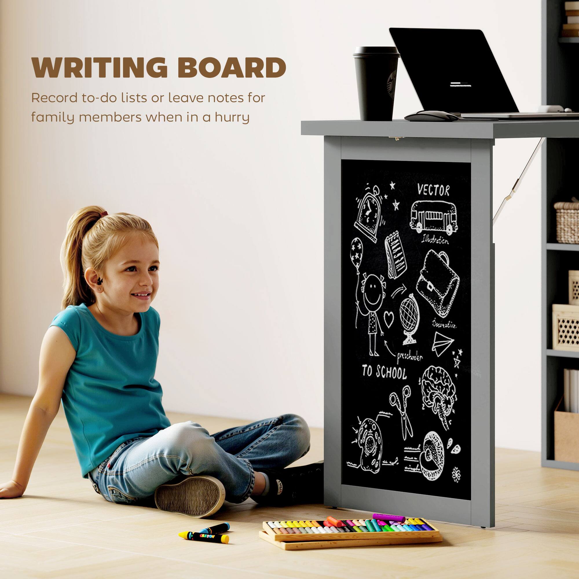 WRITING BOARD
Record to-do lists or leave notes for family members when in a hurry
VECTOR
TO SCHOOL