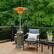 Alt View 17. Hanover - 7-Ft. 48,000 BTU Steel Umbrella Propane Patio Heater - Stainless Steel.