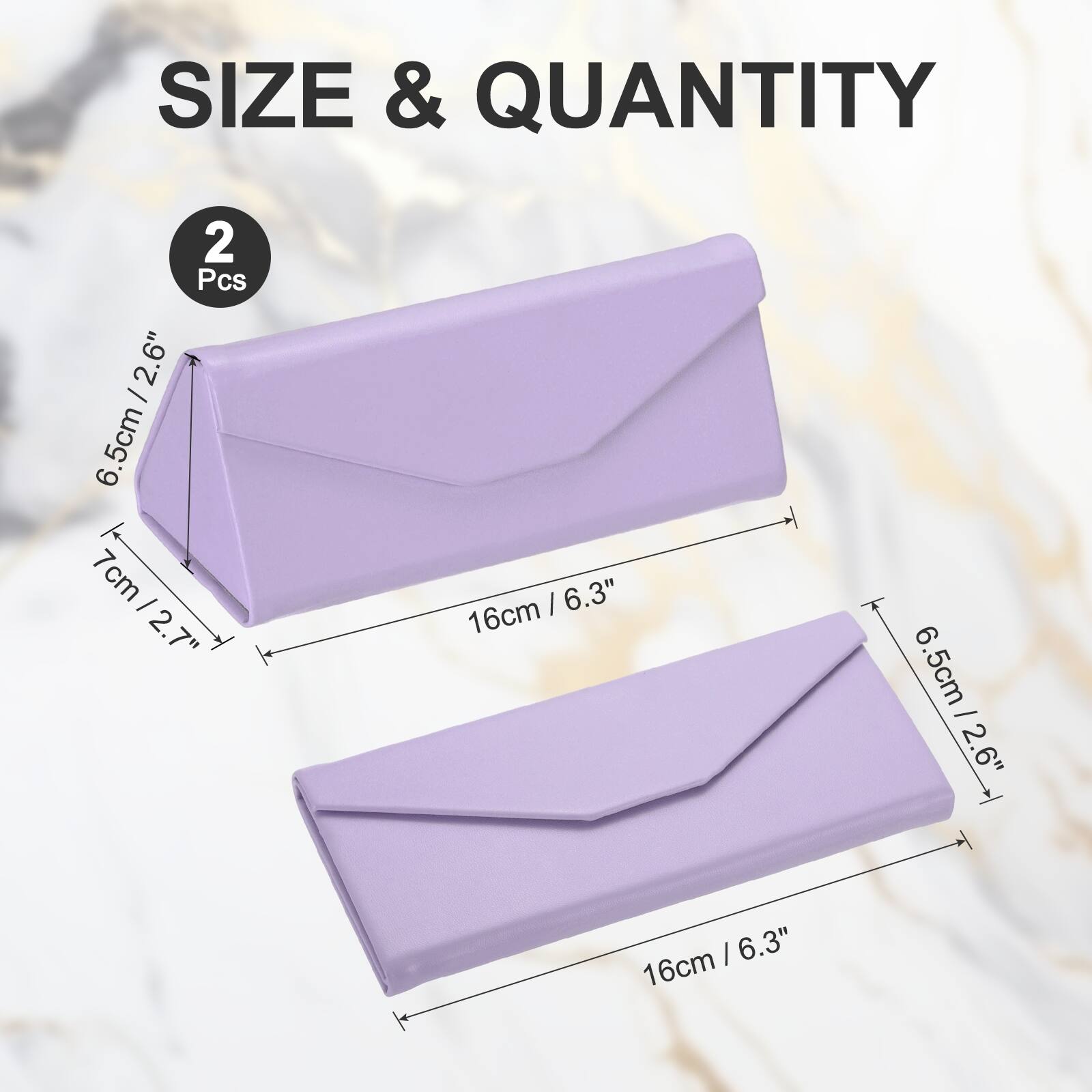 SIZE & QUANTITY

2 Pcs

6.5cm / 2.6"  
7cm / 2.7"  
16cm / 6.3"