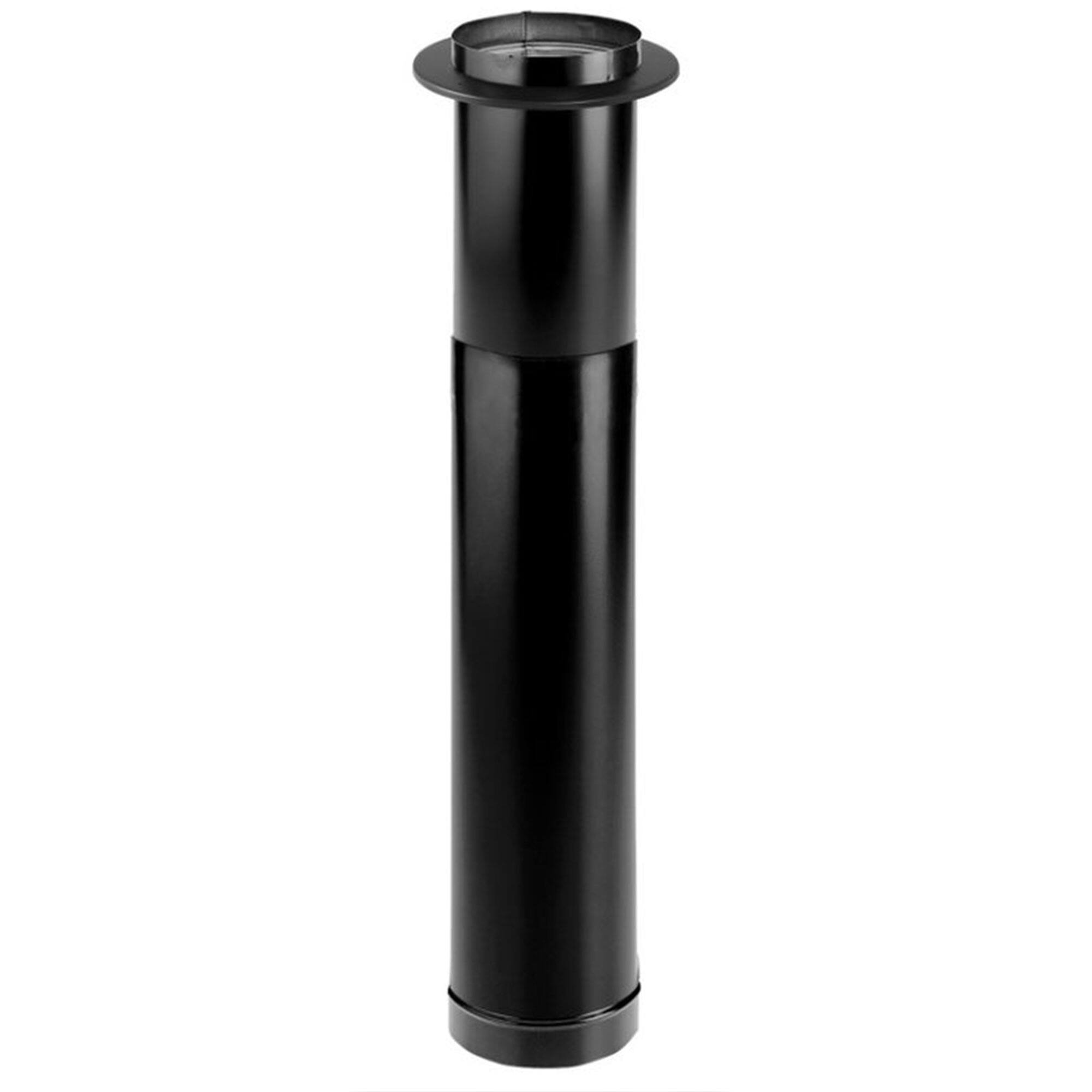 Alt View 4. DuraVent - DuraVent 6DBK-TL DuraBlack Telescoping Adjustable Finishing Stove Pipe, 6 Inch.