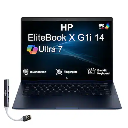 HP EliteBook X G1i 14 Ultra 7 Touchscreen Fingerprint Backlit Keyboard