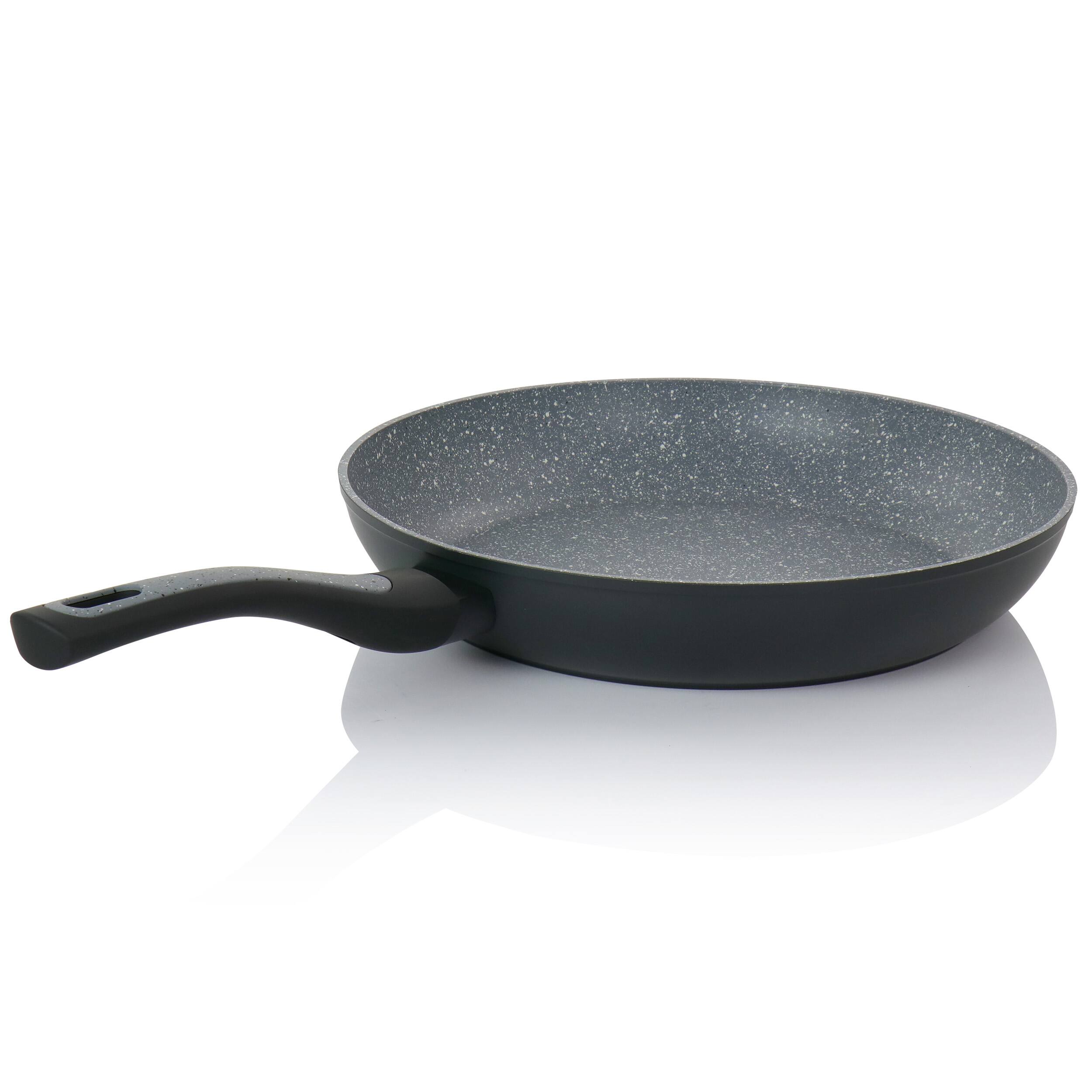 Alt View 1. Oster - Oster Bastone 12 Inch Aluminum Nonstick Frying Pan in Speckled Gray - Gray.