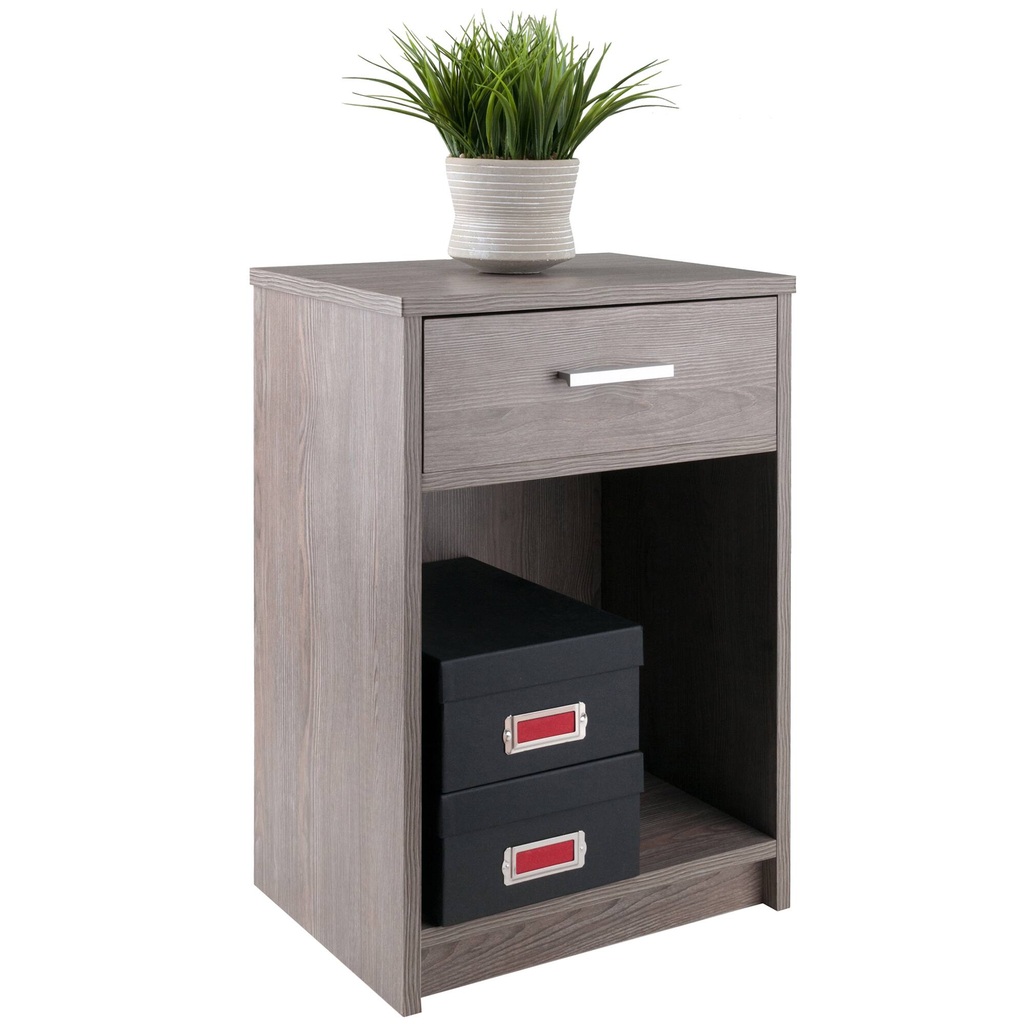 Alt View 3. Winsome Wood - Rennick Accent Table, Nightstand - Ash Gray.