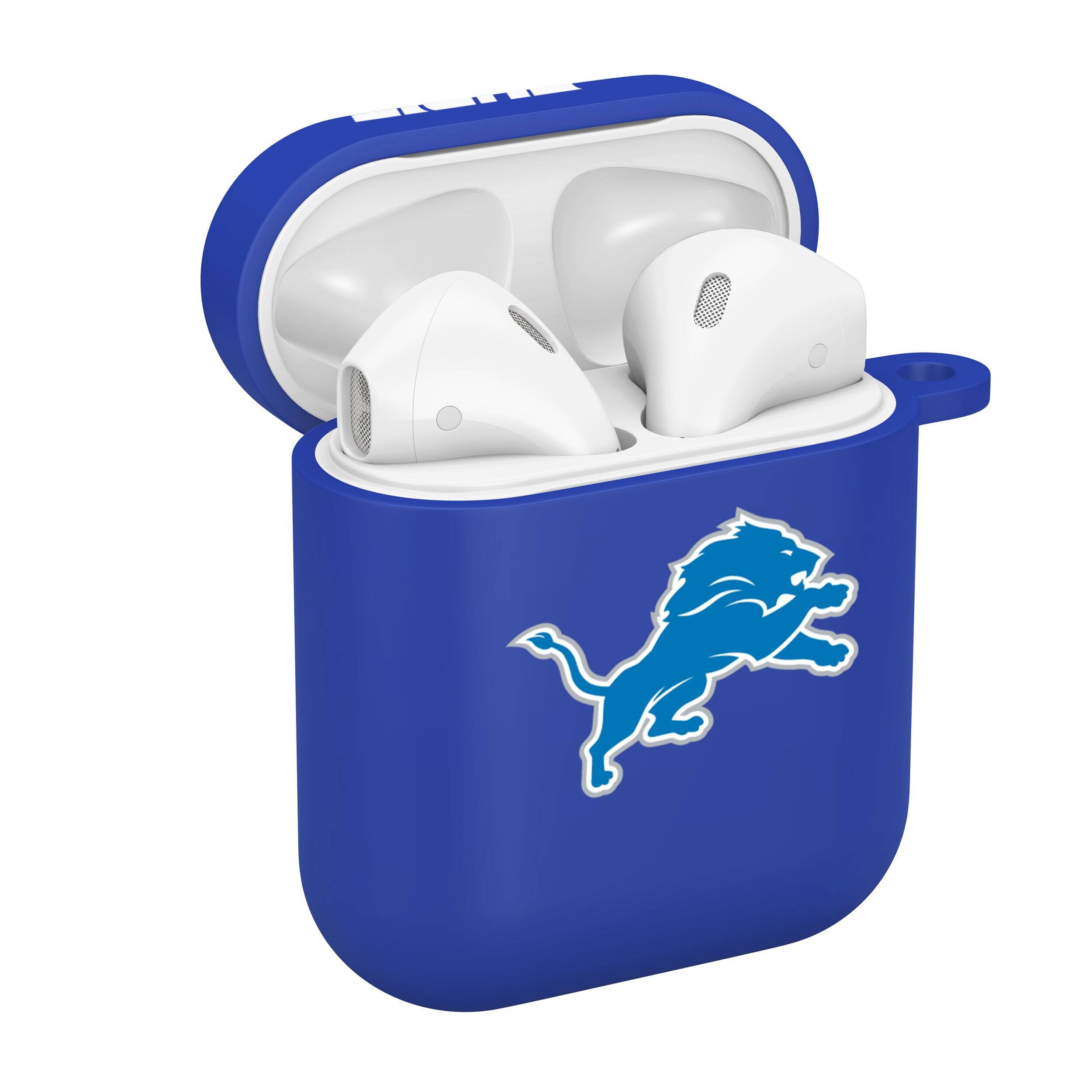 Alt View 1. Artinian - Blue Detroit Lions AirPods Case Cover - Blue.