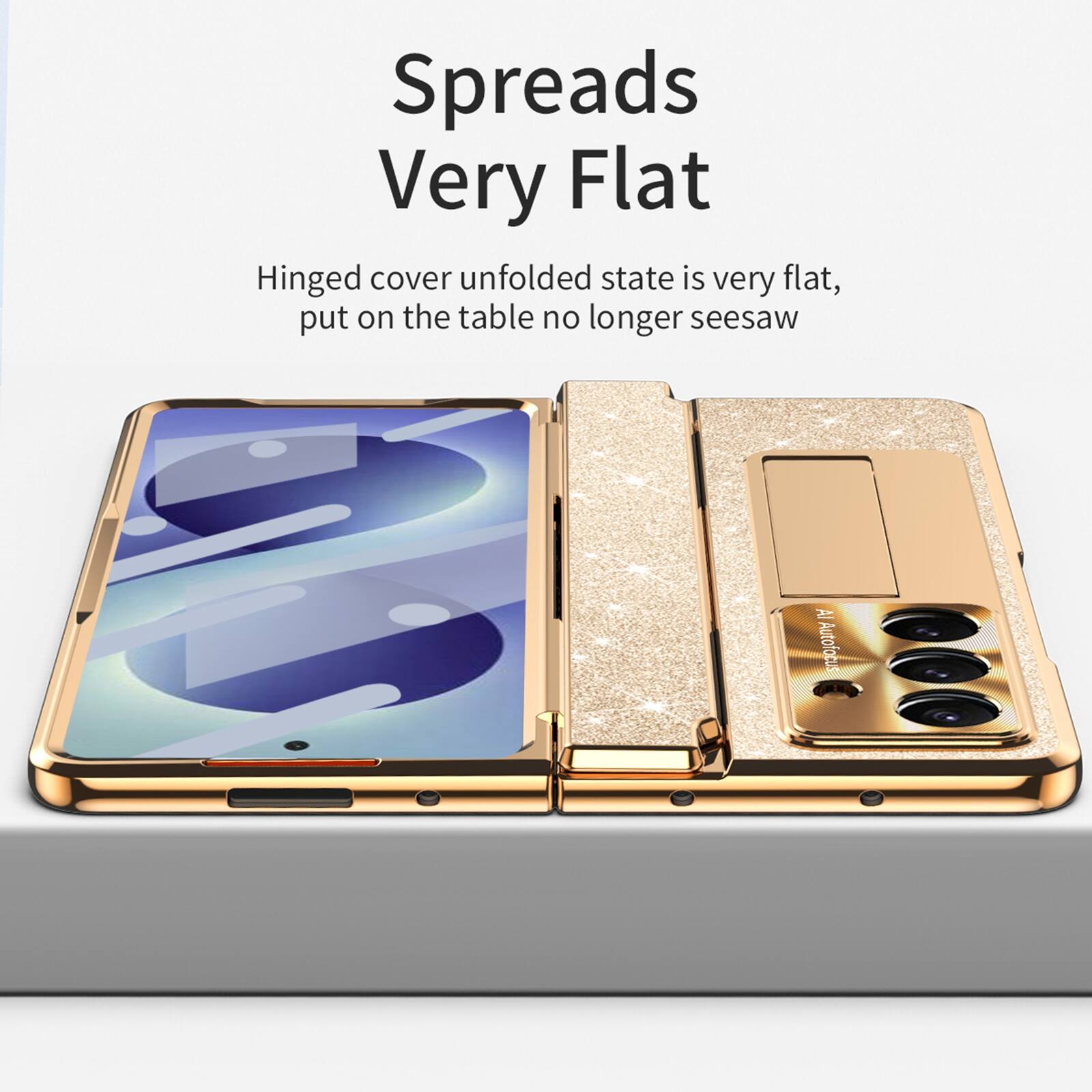 Spreads Very Flat  
Hinged cover unfolded state is very flat, put on the table no longer seesaw  
AI Autofocus
