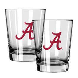 The Memory Company - Alabama Crimson Tide 15oz. Two-Pack Rocks Glass Gift Set - Multicolor