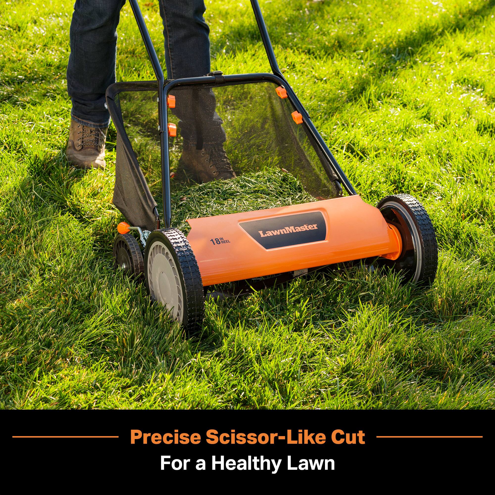 18% NEEL IN  
LawnMaster  
Precise Scissor-Like Cut For a Healthy Lawn