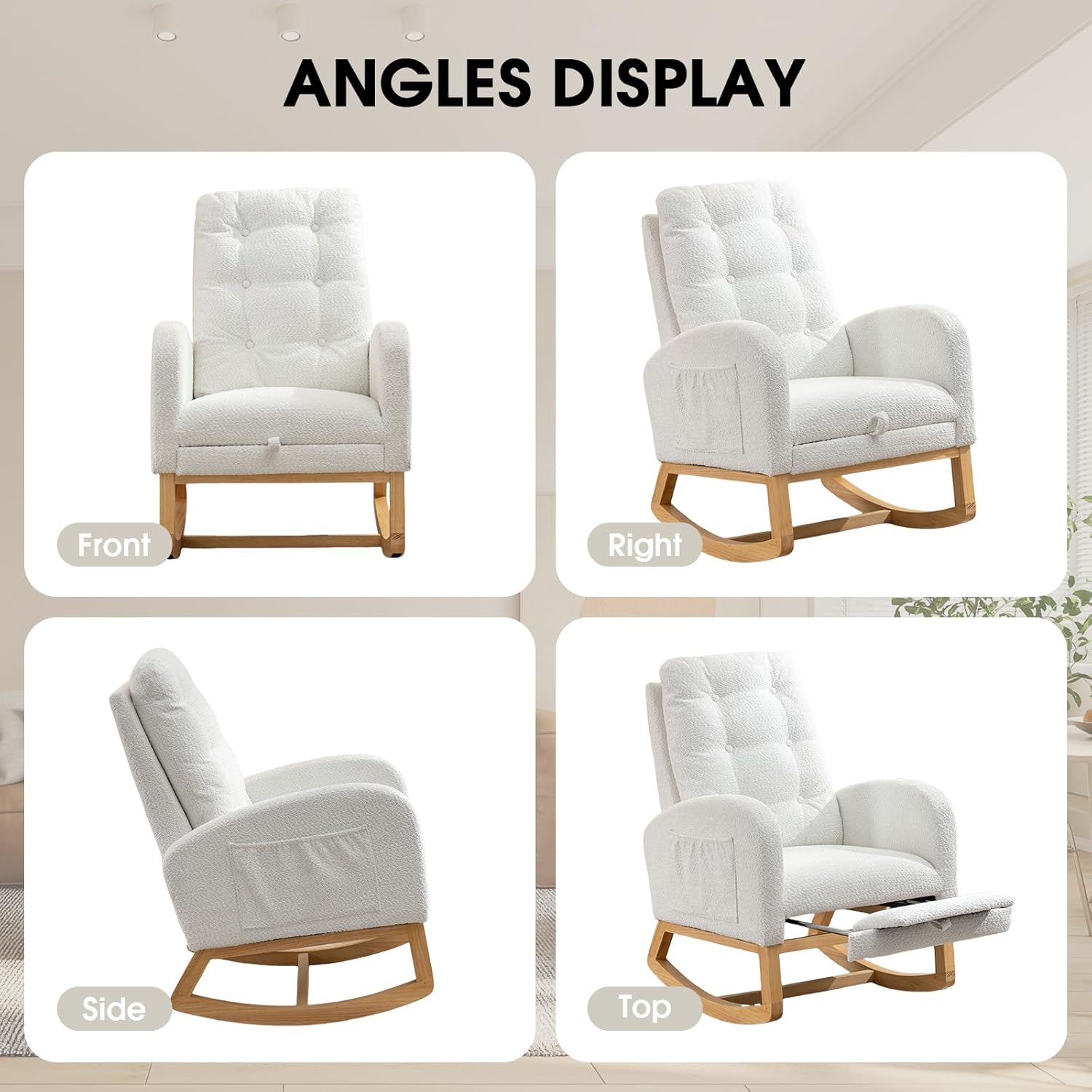 ANGLES DISPLAY

Front  
Right  
Side  
Top