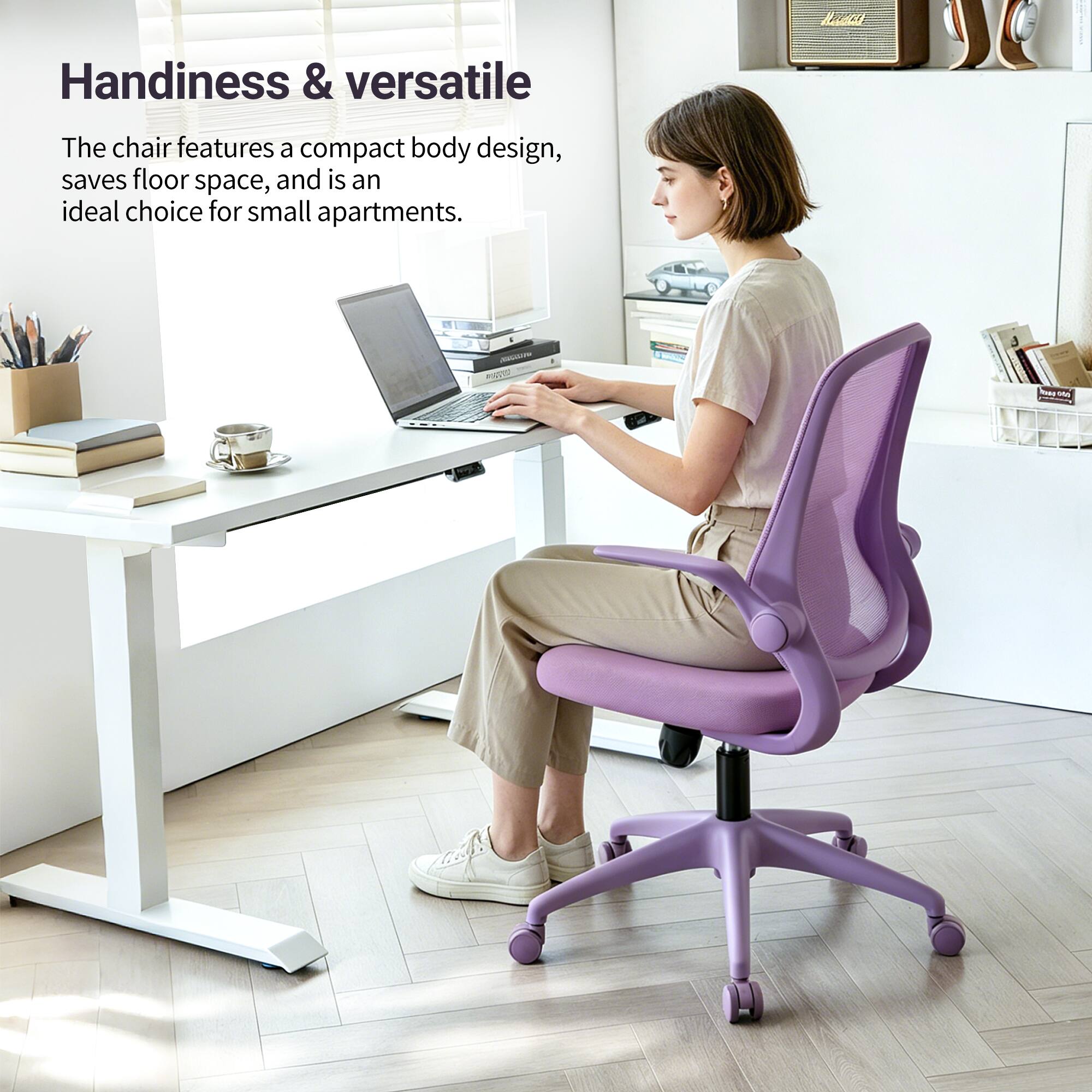 Handiness & versatile

The chair features a compact body design, saves floor space, and is an ideal choice for small apartments.