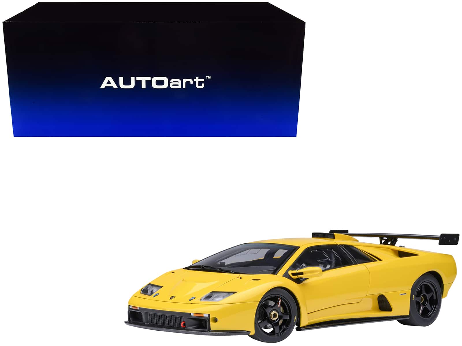 Lamborghini Diablo GTR Superfly 1/18 Model Car by Autoart - Yellow